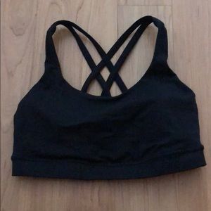 Black Lulu Lemon Sports Bra